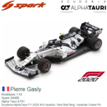 Modelauto 1:43 | Spark S6468 | Alpha Tauri AT01 | Scuderia AlphaTauri F1 2020 #10 Austria / Red Bull Ring / Austrian Grand Pri Modelauto 1:43 | Spark S6468 | Alpha Tauri AT01 | Scuderia AlphaTauri F1 2020 #10 Austria / Red Bull Ring / Austrian Grand Pri