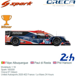 Modelauto 1:18 | Spark 18S550 | Oreca 07 Gibson | United Autosports 2020 #22 France / Le Mans 24 Hours Modelauto 1:18 | Spark 18S550 | Oreca 07 Gibson | United Autosports 2020 #22 France / Le Mans 24 Hours