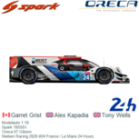 Modelauto 1:18 | Spark 18S551 | Oreca 07 Gibson | Nielsen Racing 2020 #24 France / Le Mans 24 Hours Modelauto 1:18 | Spark 18S551 | Oreca 07 Gibson | Nielsen Racing 2020 #24 France / Le Mans 24 Hours