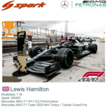 Modelauto 1:18 | Spark 18S567 | Mercedes AMG F1 W11 EQ Performance | Mercedes AMG F1 Team 2020 #44 Turkey / Turkish Grand Prix Modelauto 1:18 | Spark 18S567 | Mercedes AMG F1 W11 EQ Performance | Mercedes AMG F1 Team 2020 #44 Turkey / Turkish Grand Prix