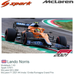 Modelauto 1:43 | Spark S7671 | McLaren MCL35M | McLaren F1 2021 #4 Imola / Emilia Romagna Grand Prix Modelauto 1:43 | Spark S7671 | McLaren MCL35M | McLaren F1 2021 #4 Imola / Emilia Romagna Grand Prix