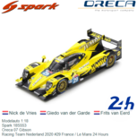 Modelauto 1:18 | Spark 18S553 | Oreca 07 Gibson | Racing Team Nederland 2020 #29 France / Le Mans 24 Hours Modelauto 1:18 | Spark 18S553 | Oreca 07 Gibson | Racing Team Nederland 2020 #29 France / Le Mans 24 Hours