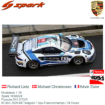Modelauto 1:18 | Spark 18SB024 | Porsche 911 GT3 R | KCMG 2020 #47 Belgium / Spa-Francorchamps / 24 Hours Modelauto 1:18 | Spark 18SB024 | Porsche 911 GT3 R | KCMG 2020 #47 Belgium / Spa-Francorchamps / 24 Hours