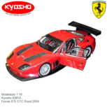 Modelauto 1:18 | Kyosho 8391A | Ferrari 575 GTC Rood 2004 Modelauto 1:18 | Kyosho 8391A | Ferrari 575 GTC Rood 2004