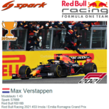Modelauto 1:43 | Spark S7666 | Red Bull RB16B | Red Bull Racing 2021 #33 Imola / Emilia Romagna Grand Prix Modelauto 1:43 | Spark S7666 | Red Bull RB16B | Red Bull Racing 2021 #33 Imola / Emilia Romagna Grand Prix