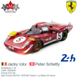 Modelauto 1:18 | CMR CMR029 | Ferrari 512 LM | SpA Ferrari SEFAC 1970 #5 France / Le Mans 24 Hours Modelauto 1:18 | CMR CMR029 | Ferrari 512 LM | SpA Ferrari SEFAC 1970 #5 France / Le Mans 24 Hours