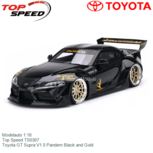 Modelauto 1:18 | Top Speed TS0307 | Toyota GT Supra V1.0 Pandem Black and Gold Modelauto 1:18 | Top Speed TS0307 | Toyota GT Supra V1.0 Pandem Black and Gold
