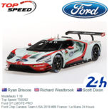 Modelauto 1:18 | Top Speed TS0282 | Ford GT LMGTE-PRO | Ford Chip Canassi Team USA 2019 #69 France / Le Mans 24 Hours Modelauto 1:18 | Top Speed TS0282 | Ford GT LMGTE-PRO | Ford Chip Canassi Team USA 2019 #69 France / Le Mans 24 Hours