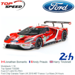 Modelauto 1:18 | Top Speed TS0280 | Ford GT LMGTE-PRO | Ford Chip Ganassi Team UK 2019 #67 France / Le Mans 24 Hours Modelauto 1:18 | Top Speed TS0280 | Ford GT LMGTE-PRO | Ford Chip Ganassi Team UK 2019 #67 France / Le Mans 24 Hours