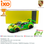 Modelauto 1:18 | IXO-Models MG-I-911-18-1812-24H | Porsche 911 GT3 R | Mantey Racing 2018 Germany / Nürburgring / 24 Hours Modelauto 1:18 | IXO-Models MG-I-911-18-1812-24H | Porsche 911 GT3 R | Mantey Racing 2018 Germany / Nürburgring / 24 Hours
