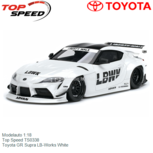 Modelauto 1:18 | Top Speed TS0338 | Toyota GR Supra LB-Works White Modelauto 1:18 | Top Speed TS0338 | Toyota GR Supra LB-Works White