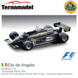 Modelauto 1:18 | Tecnomodel TM18-170A | Lotus 87 Ford John Player Special 1981 #11 Italy / Autodromo Nazionale Monza Modelauto 1:18 | Tecnomodel TM18-170A | Lotus 87 Ford John Player Special 1981 #11 Italy / Autodromo Nazionale Monza