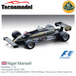 Modelauto 1:18 | Tecnomodel TM18-170C | Lotus 87 Ford COURAGE ESSEX 1981 #12 Britain / Silverstone / British Grand Prix Modelauto 1:18 | Tecnomodel TM18-170C | Lotus 87 Ford COURAGE ESSEX 1981 #12 Britain / Silverstone / British Grand Prix