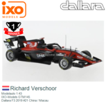 Modelauto 1:43 | IXO-Models GTM145 | Dallara F3 2019 #21 China / Macau Modelauto 1:43 | IXO-Models GTM145 | Dallara F3 2019 #21 China / Macau