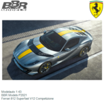 Modelauto 1:43 | BBR Models P2021 | Ferrari 812 Superfast V12 Competizione Modelauto 1:43 | BBR Models P2021 | Ferrari 812 Superfast V12 Competizione