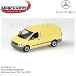 Modelauto 1:43 | Minichamps 400032260 | Mercedes Benz Vito Geel 2003 Modelauto 1:43 | Minichamps 400032260 | Mercedes Benz Vito Geel 2003