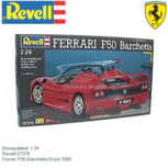 Bouwpakket 1:24 | Revell 07376 | Ferrari F50 Barchetta Rood 1995 Bouwpakket 1:24 | Revell 07376 | Ferrari F50 Barchetta Rood 1995