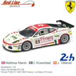 Modelauto 1:43 | Red Line Models RL136 | Ferrari F430 GT 2007 #83 France / Le Mans 24 Hours Modelauto 1:43 | Red Line Models RL136 | Ferrari F430 GT 2007 #83 France / Le Mans 24 Hours