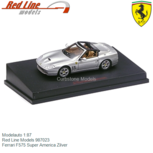 Modelauto 1:87 | Red Line Models 987023 | Ferrari F575 Super America Zilver Modelauto 1:87 | Red Line Models 987023 | Ferrari F575 Super America Zilver
