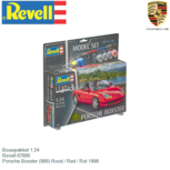 Bouwpakket 1:24 | Revell 67690 | Porsche Boxster (986) Rood / Red / Rot 1996 Bouwpakket 1:24 | Revell 67690 | Porsche Boxster (986) Rood / Red / Rot 1996