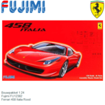 Bouwpakket 1:24 | Fujimi FU12382 | Ferrari 458 Italia Rood Bouwpakket 1:24 | Fujimi FU12382 | Ferrari 458 Italia Rood