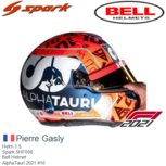 Helm 1:5 | Spark 5HF056 | Bell Helmet | AlphaTauri 2021 #10 Helm 1:5 | Spark 5HF056 | Bell Helmet | AlphaTauri 2021 #10