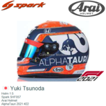 Helm 1:5 | Spark 5HF057 | Arai Helmet | AlphaTauri 2021 #22 Helm 1:5 | Spark 5HF057 | Arai Helmet | AlphaTauri 2021 #22