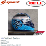 Helm 1:5 | Spark 5HF063 | Bell Helmet | Mercedes AMG F1 Team 2021 #77 Helm 1:5 | Spark 5HF063 | Bell Helmet | Mercedes AMG F1 Team 2021 #77
