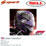 Helm 1:5 | Spark 5HF062 | Bell Helmet | Mercedes AMG F1 Team 2021 #44 Helm 1:5 | Spark 5HF062 | Bell Helmet | Mercedes AMG F1 Team 2021 #44