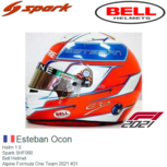 Helm 1:5 | Spark 5HF060 | Bell Helmet | Alpine Formula One Team 2021 #31 Helm 1:5 | Spark 5HF060 | Bell Helmet | Alpine Formula One Team 2021 #31