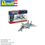 Bouwpakket 1:48 | Revell 03865 | Top Gun F14 A Tomcat | United States 1980 Bouwpakket 1:48 | Revell 03865 | Top Gun F14 A Tomcat | United States 1980