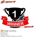 Motorfiets 1:43 | Spark M43007 | Yamaya YZR M1 | Moviestar Yamaha 2016 #99 France / le Mans Motorfiets 1:43 | Spark M43007 | Yamaya YZR M1 | Moviestar Yamaha 2016 #99 France / le Mans