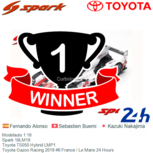 Modelauto 1:18 | Spark 18LM19 | Toyota TS050 Hybrid LMP1 | Toyota Gazoo Racing 2019 #8 France / Le Mans 24 Hours Modelauto 1:18 | Spark 18LM19 | Toyota TS050 Hybrid LMP1 | Toyota Gazoo Racing 2019 #8 France / Le Mans 24 Hours