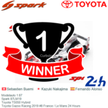 Modelauto 1:87 | Spark 87LM19 | Toyota TS050 Hybrid | Toyota Gazoo Racing 2019 #8 France / Le Mans 24 Hours Modelauto 1:87 | Spark 87LM19 | Toyota TS050 Hybrid | Toyota Gazoo Racing 2019 #8 France / Le Mans 24 Hours