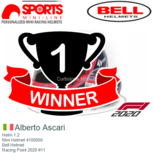 Helm 1:2 | Mini Helmet 4100050 | Bell Helmet | Racing Point 2020 #11 Helm 1:2 | Mini Helmet 4100050 | Bell Helmet | Racing Point 2020 #11