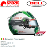 Helm 1:2 | Mini Helmet BH21-02 | Bell Helmet | Alfa Romeo Racing 2021 Helm 1:2 | Mini Helmet BH21-02 | Bell Helmet | Alfa Romeo Racing 2021