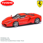 Modelauto 1:43 | Kyosho 05001PR | Ferrari Enzo Scuderia Rosso Oranje / Rood Modelauto 1:43 | Kyosho 05001PR | Ferrari Enzo Scuderia Rosso Oranje / Rood