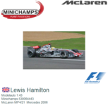 Modelauto 1:43 | Minichamps 530064443 | McLaren MP4/21 Mercedes 2006 Modelauto 1:43 | Minichamps 530064443 | McLaren MP4/21 Mercedes 2006