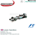 Modelauto 1:18 | Minichamps 186150044 | Mercedes AMG F1 W06 Hybrid 2015 #44 Modelauto 1:18 | Minichamps 186150044 | Mercedes AMG F1 W06 Hybrid 2015 #44