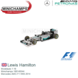 Modelauto 1:18 | Minichamps 186140044 | Mercedes AMG F1 W05 2014 Modelauto 1:18 | Minichamps 186140044 | Mercedes AMG F1 W05 2014