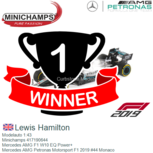 Modelauto 1:43 | Minichamps 417190644 | Mercedes AMG F1 W10 EQ Power+ | Mercedes AMG Petronas Motorsport F1 2019 #44 Monaco Modelauto 1:43 | Minichamps 417190644 | Mercedes AMG F1 W10 EQ Power+ | Mercedes AMG Petronas Motorsport F1 2019 #44 Monaco