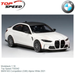 Modelauto 1:18 | Top Speed TS0342 | BMW M3 Competition (G80) Alpine White 2021 Modelauto 1:18 | Top Speed TS0342 | BMW M3 Competition (G80) Alpine White 2021