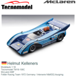 Modelauto 1:18 | Tecnomodel TM18-156C | McLaren M8F | Felder Racing Team 1972 Germany / Interserie Nürburgring Modelauto 1:18 | Tecnomodel TM18-156C | McLaren M8F | Felder Racing Team 1972 Germany / Interserie Nürburgring