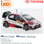 Modelauto 1:43 | IXO-Models RAM734 | Toyota Yaris WRC | Toyota Gazoo WRT 2019 #8 Spain / Rallye de Catalunya Modelauto 1:43 | IXO-Models RAM734 | Toyota Yaris WRC | Toyota Gazoo WRT 2019 #8 Spain / Rallye de Catalunya