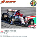 Modelauto 1:18 | Spark 18S479 | Alfa Romeo C39 | Alfa Romeo Racing ORLEN 2020 #88 Spain / Barcelona Modelauto 1:18 | Spark 18S479 | Alfa Romeo C39 | Alfa Romeo Racing ORLEN 2020 #88 Spain / Barcelona