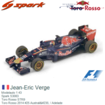 Modelauto 1:43 | Spark S3083 | Toro Rosso STR9 | Toro Rosso 2014 #25 Australië / Adelade Modelauto 1:43 | Spark S3083 | Toro Rosso STR9 | Toro Rosso 2014 #25 Australië / Adelade