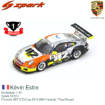 Modelauto 1:43 | Spark SF072 | Porsche 997 GT3 Cup 2013 #99 Frankrijk / Paul Ricard Modelauto 1:43 | Spark SF072 | Porsche 997 GT3 Cup 2013 #99 Frankrijk / Paul Ricard