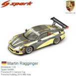 Modelauto 1:43 | Spark SA080 | Porsche 911 Carrera Cup | Porsche Holding 2015 #86 Asia Modelauto 1:43 | Spark SA080 | Porsche 911 Carrera Cup | Porsche Holding 2015 #86 Asia