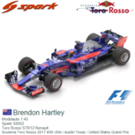 Modelauto 1:43 | Spark S5052 | Toro Rosso STR12 Renault | Scuderia Toro Rosso 2017 #39 USA / Austin Texas / United States Grand Prix Modelauto 1:43 | Spark S5052 | Toro Rosso STR12 Renault | Scuderia Toro Rosso 2017 #39 USA / Austin Texas / United States Grand Prix