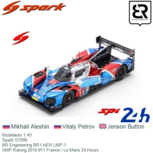 Modelauto 1:43 | Spark S7008 | BR Engineering BR1 AER LMP-1 | SMP Racing 2018 #11 France / Le Mans 24 Hours Modelauto 1:43 | Spark S7008 | BR Engineering BR1 AER LMP-1 | SMP Racing 2018 #11 France / Le Mans 24 Hours